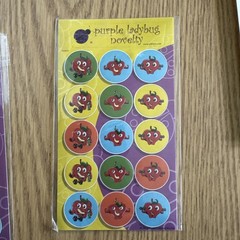 LOT of 20 Vintage TREND Scratch & Sniff Sticker Sheets & Purple Ladybug Stickers
