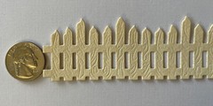 JAGGED PICKET FENCE Die-Cut(3pc)6-1/4″ x1-1/4″Garden •Trees•Garden•Yard•Outside