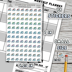 Iron Stickers, Mini Icon Reminder Planner stickers, Journals, Scrapbooks