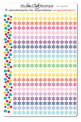 Asterisk Planner Stickers for Diary Calendars, Journals and Scrapbooking