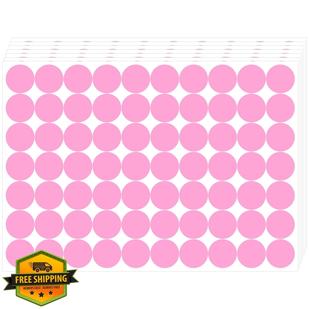 Alynta 2800PCS Pink Circle Dots Stickers