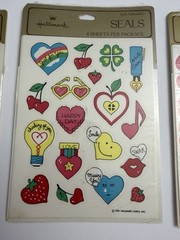 Vintage Hallmark Candy Conversation Hearts Lips Valentines Day Lot – 34 Sheets
