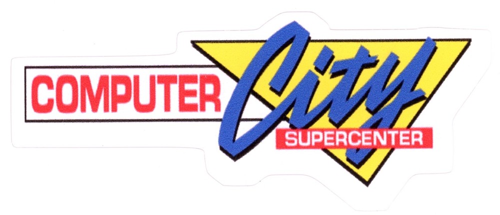 Computer City Supercenter Store Logo Sticker (Reproduction)