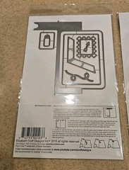LOT 6 ELIZABETH CRAFT DESIGNS UCHI’S CRAFTY CUTT CARD TAG FRAME DIE SCRAPBOOKING