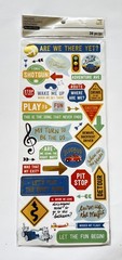 Road Trip Are we there Yet? Large Sheet NEW pack Recollections Stickers! NIP