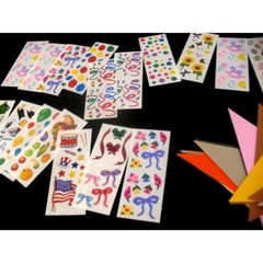 Lot home class pre-cut Triangles, many stickers 29 studio