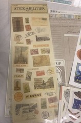 Scrapbooking vacation travel stickers bundle lot beach US Europe Travel