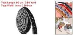 Self Adhesive Resin Rhinestone Strips Diamond Bling for Crafts Black