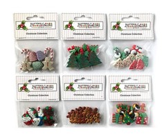 Buttons Galore 50+ Assorted Christmas Theme Buttons for Sewing & Crafts