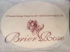 Lot of 5 Vintage Brier Rose Antique Victorian Dolls 3 1/2″ x 2″ Large Stickers