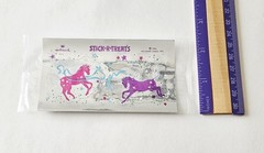 Vtg Stick R Treats Stickers NIP Hallmark Foil Unicorns 1984 Halloween Reflective