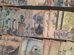100 PC Ephemera Paper Packs Mystical Magical Notes New