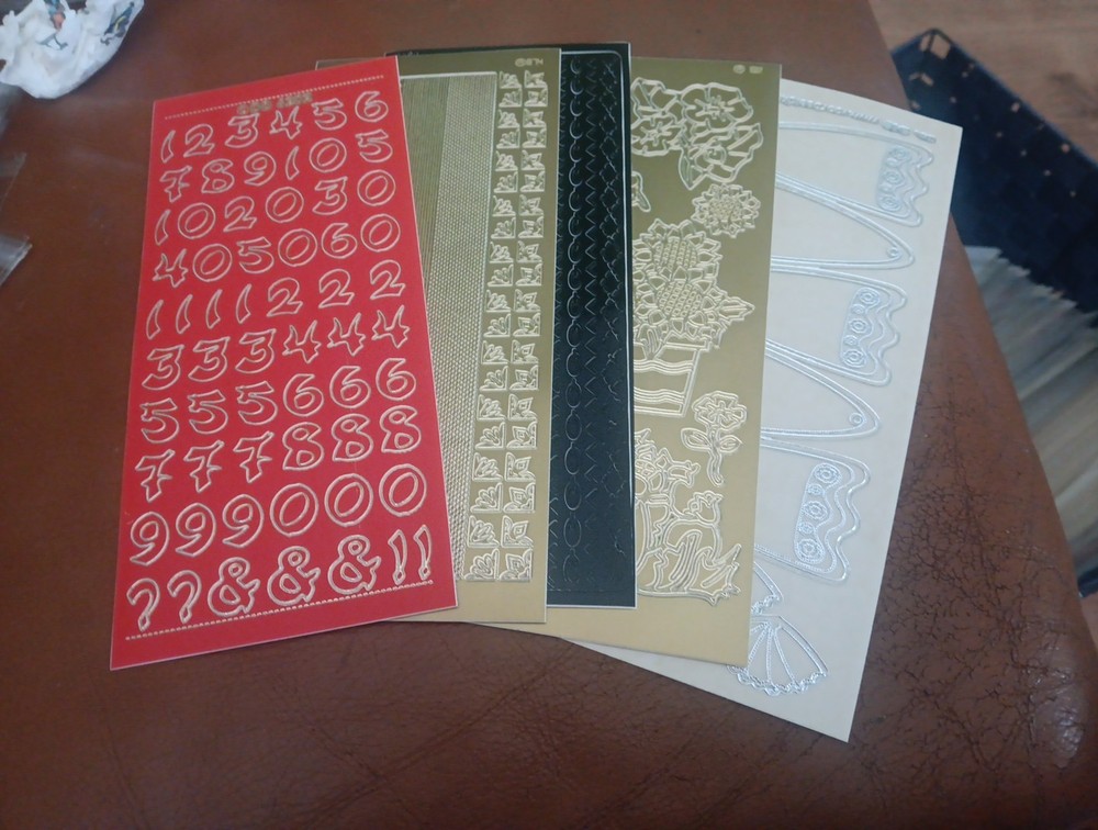 5X STICKERS SCRAPBOOKING NEW (ST1155) MIX