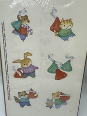 Vtg Current Inc Little Blessings Christmas Kisses 1990 Stickers Sheet Hershey