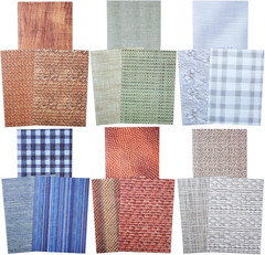 Fabric-Style Washi Sticker Set, 60PCS Vintage Ephemera for Scrapbooking, Journal