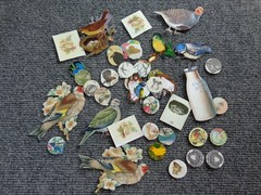 Lot of Vintage Paper Bird Small Cutouts for Junk Journaling Scrapbooking Crafts
