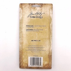 Tim Holtz Idea-ology Vintage Flair Buttons Sealed 12pc Scrapbook Ephemera