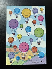 VINTAGE AMERICAN GREETINGS STICKETY DOO DA STICKERS SMILEY BALLOONS *