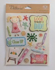 Coloring & Painting Art Scrapbooking Stickers By Life’s Little Occasions RARE