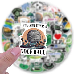 122 PCS Golf Stickers Pack for Phone, Water Bottles, Scrapbook, Car, Laptop