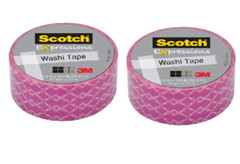 Scotch Expressions Washi Crafting Tape: 0.59 in. x 393 in. Purple Weave 2 Pack
