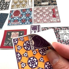 Art Deco Pattern Stickers Card Making Collage Journals Scrapbooking