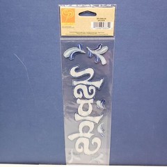 SPLASH Sew Whats? Scrapbooking Embroidered Stickers – Sticko 8 1/2″ x 2 3/4″