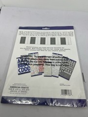 Sticko Alphabet Stickers 121/Pkg-Script – Extra Large – Black