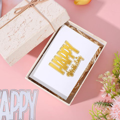 Happy Birthday Die Cuts for Card Making, Exquisite Birthday Stamps and Dies for