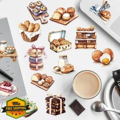 ZOLAREIN Baking Kitchen Stickers Transparent 50PCS