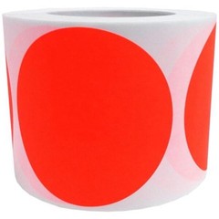 Round Dot Stickers 2″(51mm) Neon-Green Color Coding Marking Labels (500-Pack)