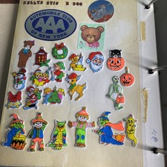 2500+ Stickers Vintage 80s Puff Scratch N Sniff Binder 48 Pages Michael Jackson