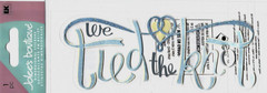 RARE Jolees WE TIED THE KNOT Title Wedding 3D Scrapbook Stickers NOS
