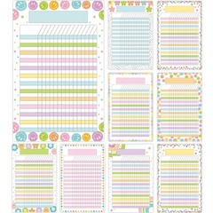 9Pcs Classroom Charts Colourful Classroom Incentive Chart Homework Data Chart…