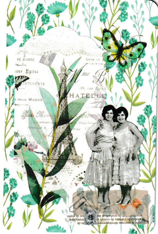 Collage Art Junk Journaling Cards, Tim Holtz, A Garden in Paris , 6 pcs 4″ x 6″