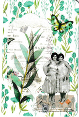 Collage Art Junk Journaling Cards, Tim Holtz, A Garden in Paris , 6 pcs 4″ x 6″