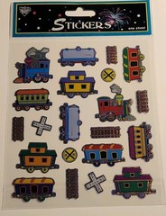 Nicole Quality Value Foiled Multicolor Transportation Stickers One Sheet