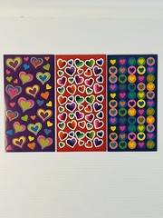 Oriental Trading Hearts Sticker Kit /3 Designs/8 Sheets Each (24 Total) NEW