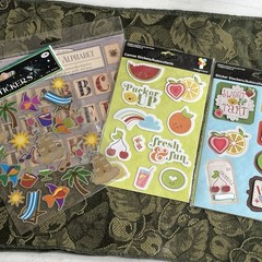 NOS Imaginisce Berrylicious Stickers, NICOLE INDUSTRIES, Patchwork ALPHABET