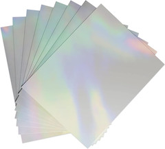 Clear Holographic Sticker Paper for Ink Jet & Laser Printer 20 Sheets Printable