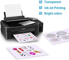 Printable Transparent Sticker Paper, Premium Clear Sticker Paper 8.5″ x 11″ (…