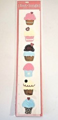 Hampton Art Foot-Longs CUPCAKES Glitter Rub-Ons – 6 pcs