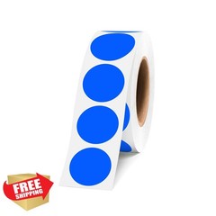 WANSTE 500 PCS 3/4″ Blue Dot Stickers Color Coding Labels