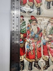 PZB German DieCuts Santa Claus/Kris Kringle Pair Victorian Figures Lot Of 5 Sets