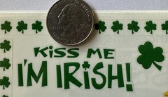 I’M IRISH Mylar Stickers(14pc) Frances Meyer…St.Patrick’s Day…Clover…Card Making
