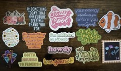 Lot of 15 Positive Affirmation Stickers Smile Happy Love