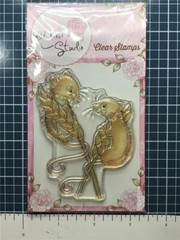New Wild Rose Studio Clear cling rubber stamp HARVEST MICE FALL free USA ship