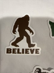 Lot of 10 Assorted Outdoor Bigfoot Sasquatch Yeti Swamp Ape Believe Stickers