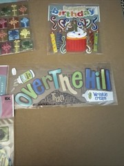 Friends, Birthday, Over The Hill Scrapbook Stickers