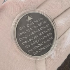 Grateful to Be Alive Sobriety Chip AA Coins and Medallions Recovery Anniversa…